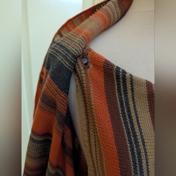 Military Hippie Cardigan Wrap Sweater  Made in the USA  Stylish - Picture 8 of 12
